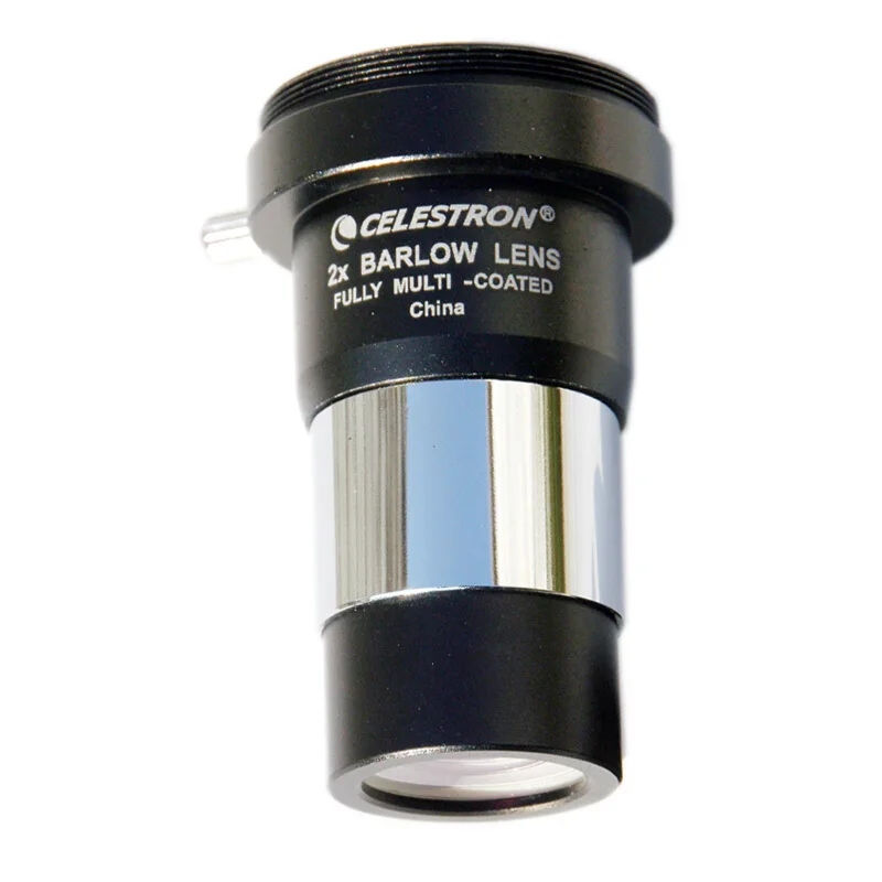 Celestron 2X Barlow Lens 1.25 Inch M42 Threaded Metal 2 Times Multiplier Astronomical Telescope Accessories