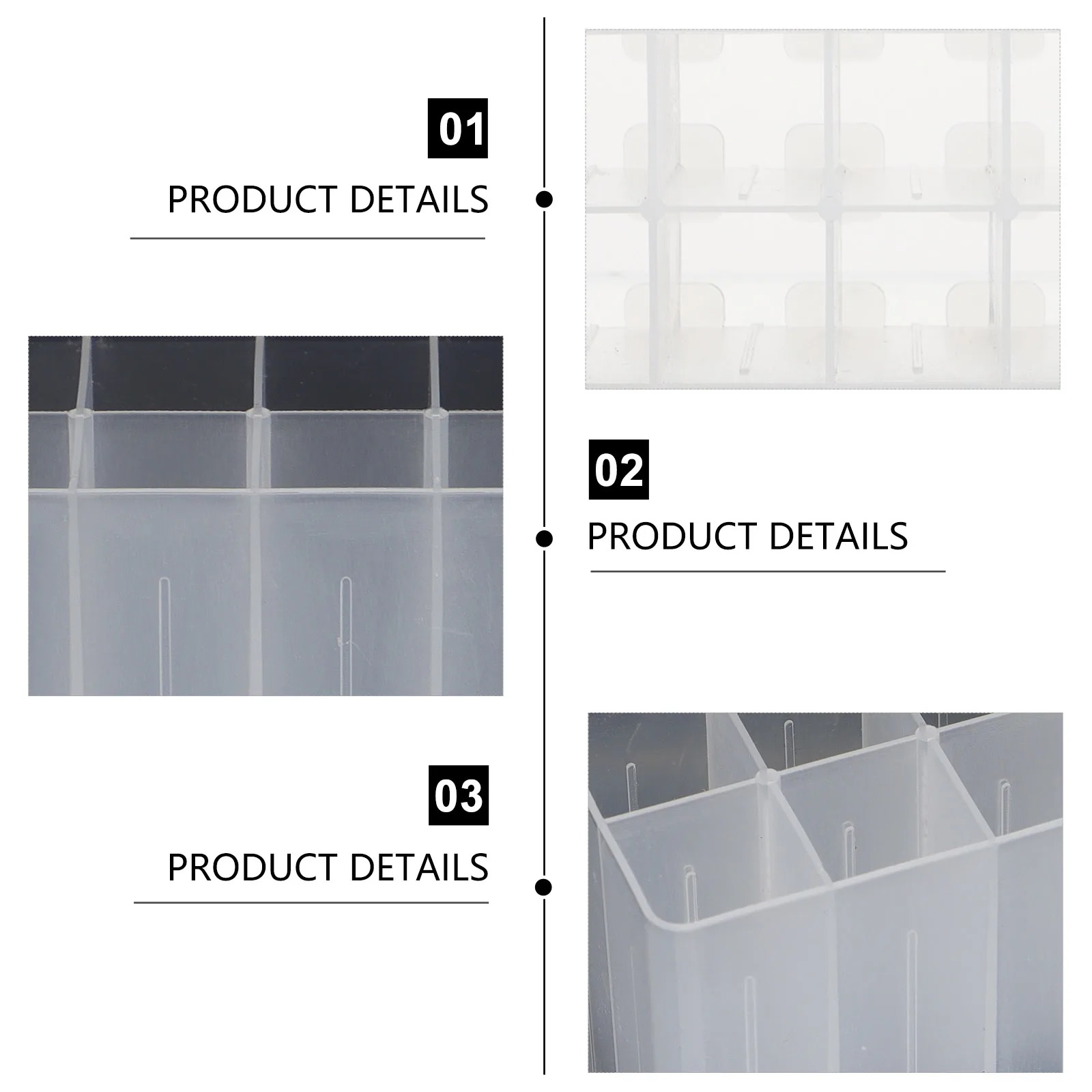 

10pcs Stationery Storage Box 12 Holes Desktop Pen Organizer Pencil Container Plastic Holder Pp Material Desk Organizers