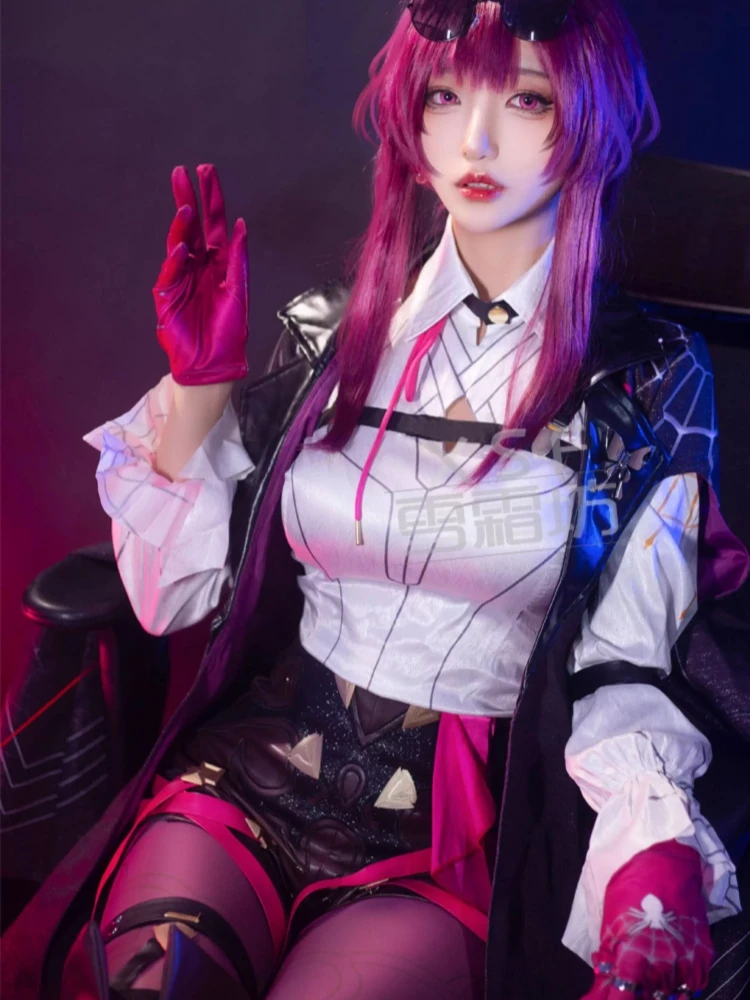 Kafka Cosplay Costume Game Honkai Star Rail Anime Women Cool Hunter Uniform Role Play Clothing Halloween Comic-con Suit Stock