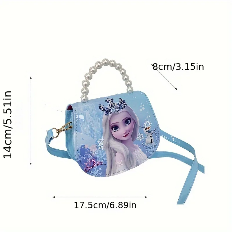 Disney Kindergarten Girl Frozen Princess Shoulder Bag Children Cartoon Elsa Handbags Travel Crossbody Bag