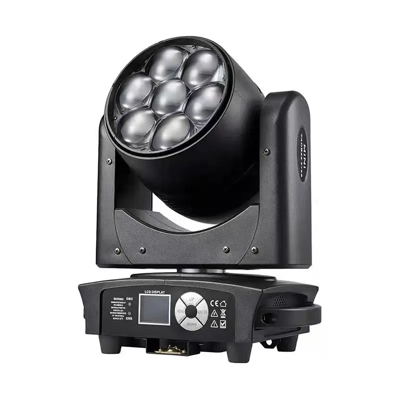 

LED 7x40w Wash Zoom Beam Moving Head Light 4in1 RGBW Professional for Effect Stage for Disco DJ Music Party Club Dance