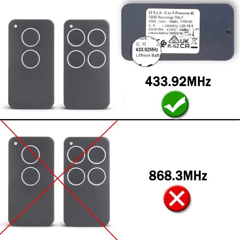 عرض خاص بديل جديد لجهاز التحكم عن بعد PHOX 2 PHOX4 HANDY2 HANDY4 PHOENIX 2 PHOENIX4 TSC4 TRC4 Garage / Gate Remote Control 100% Clone #3