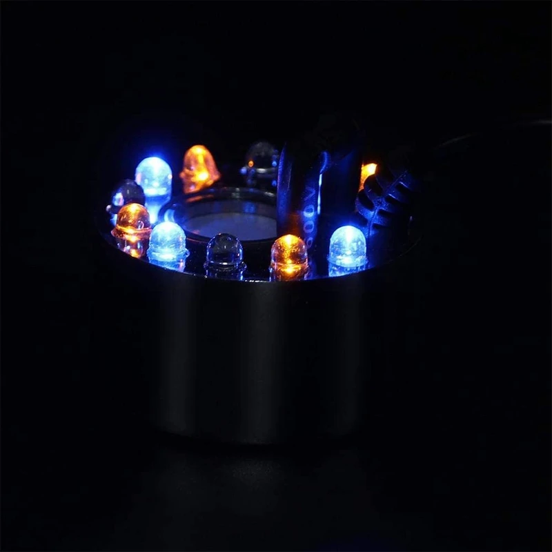 Mist Maker 12 LED Light Color Change Mist Maker Atomizer Water Fountain Pond Indoor Outdoor Mister Foggers