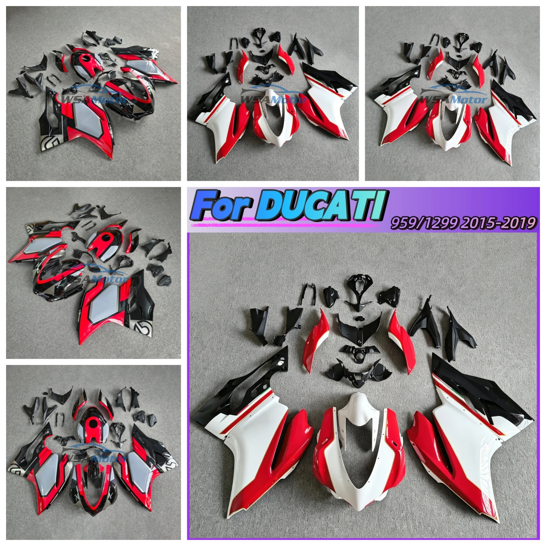 For Ducati Panigale 1299 959 2015 2016 2017 2018 2019 New ABS Motorcycle Fairings Kits Injection Mold Bodywork Kit Custom Cover