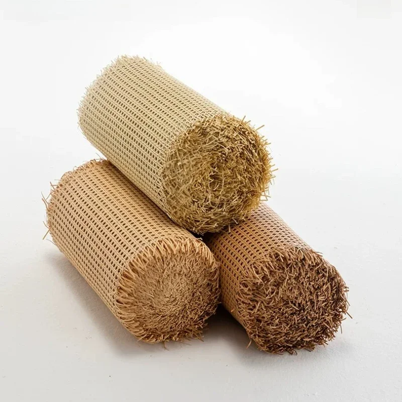 Rattan Roll Ornament Weaving Material PE Plastic Woven Cane Net Home Fitment DIY Furniture Chair Screen Cabinet Decoration Mesh