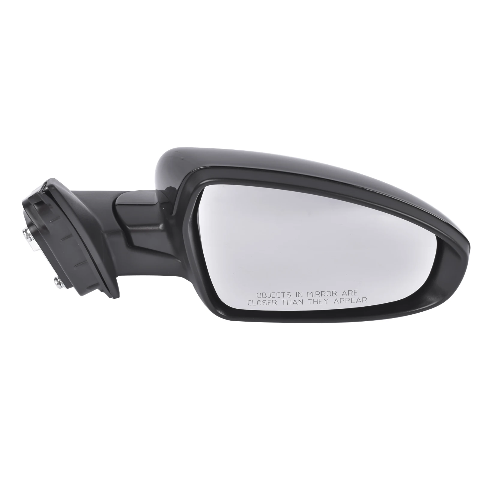 Glossy Side Door Mirror Assembly Black for Forte 2.0L I4 Sedan 4-Door KI1321226 87620-M7000 87620M7000