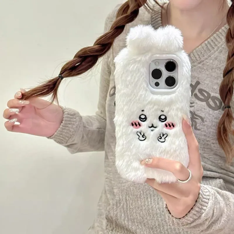 Cartoon Kawaii New Simple Compatible with IPhone Phone Case Super Cute and Cuddly Fashionable Versatile Sweet Feel Good Chiikawa