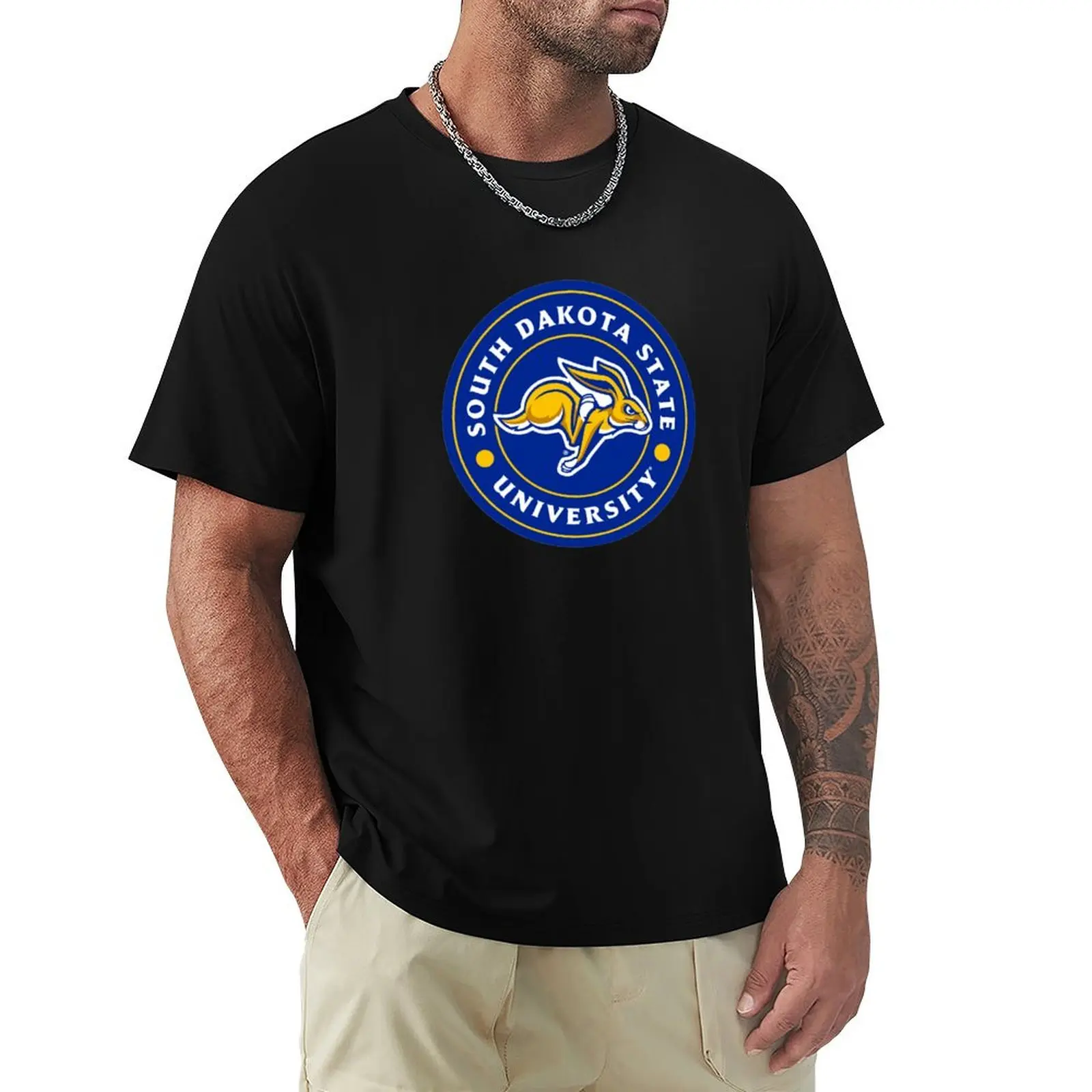 South Dakota State University - Jackrabbit Logo T-Shirt Casual Loose Fit Summer Tee Shirt