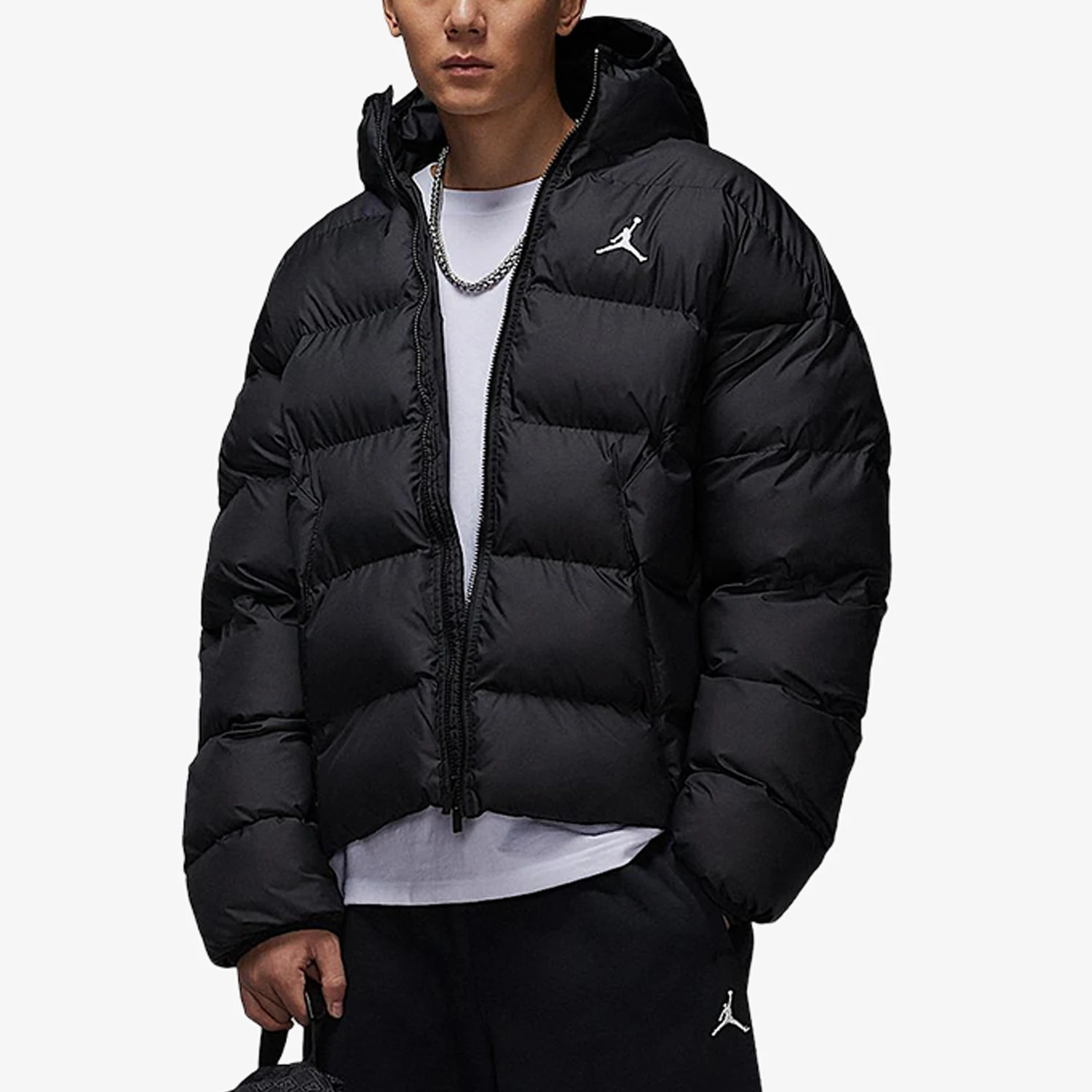 Nike genuine JORDAN men's warm hooded loose sports cotton jacket HV0533-010