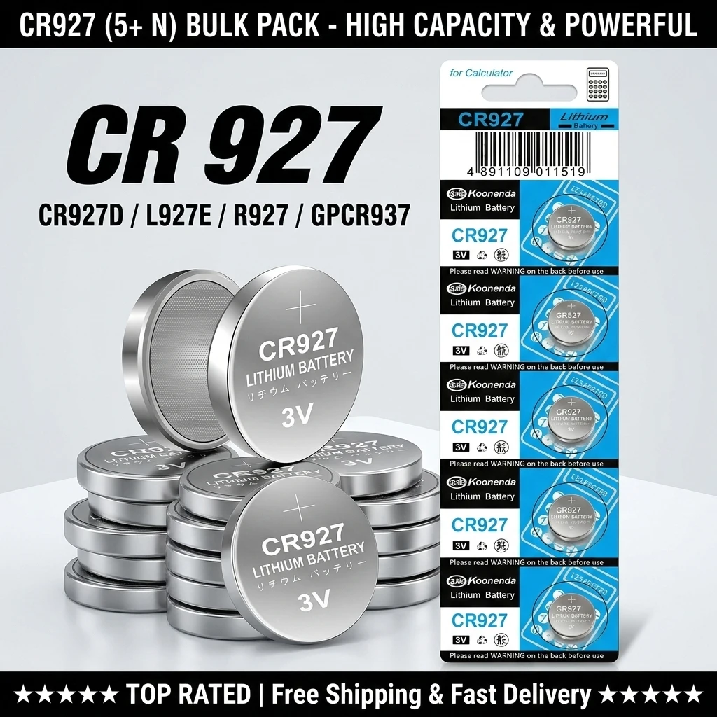 

High Quality CR927 3V Lithium Button Cell 5-10PCS DL927 BR927 LM927 For Watch Toy Remote Control