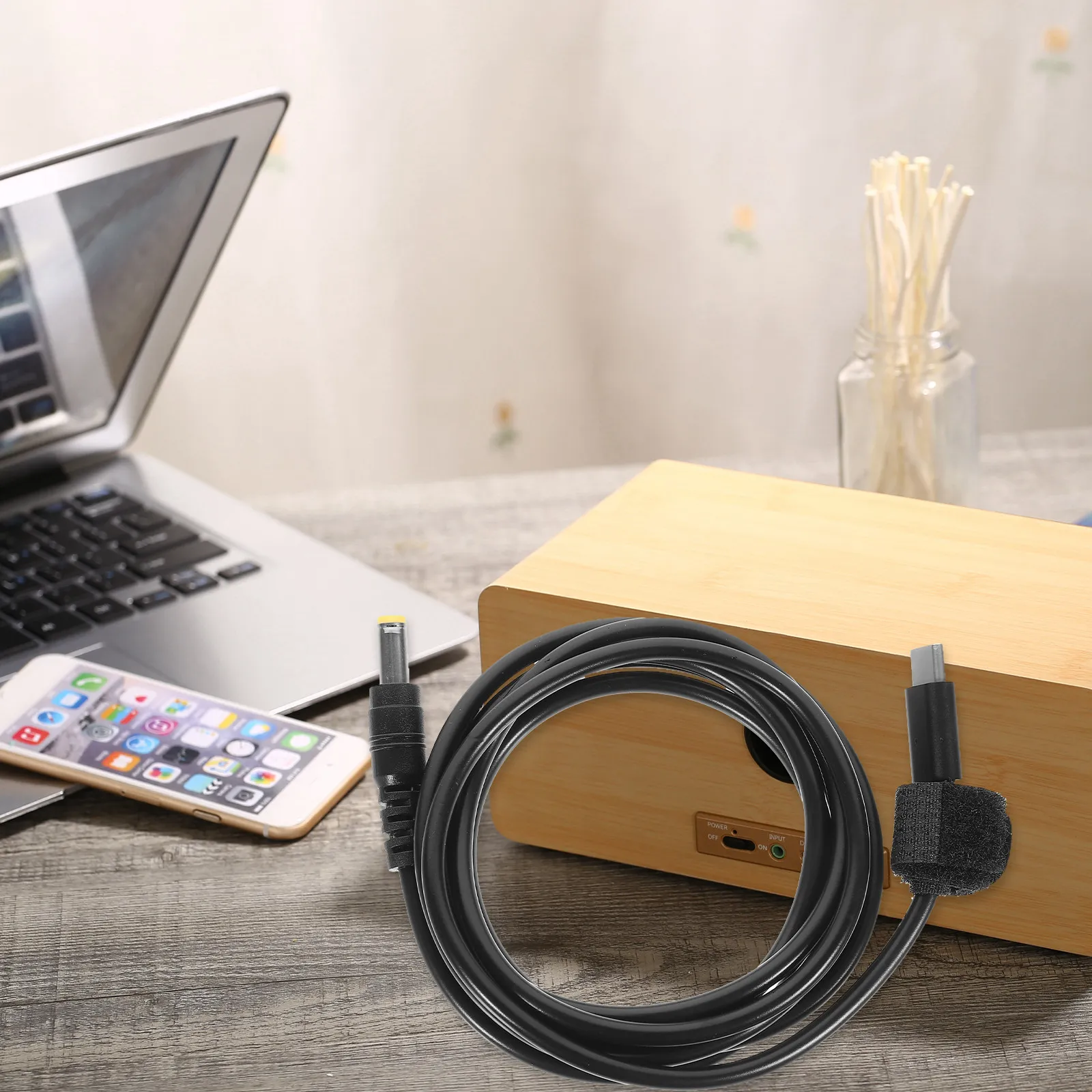 Type-C to Dc Converter Cable 5.5x2.5mm Efficient Reliable Charging Solution Easy Carry Compact Design Universal Power Adapter
