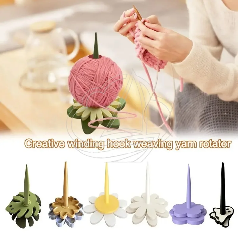 Multi-Functional Yarn Spinner Prevent Tangling Removable Yarn Ball Holder Knitting Storage Tool