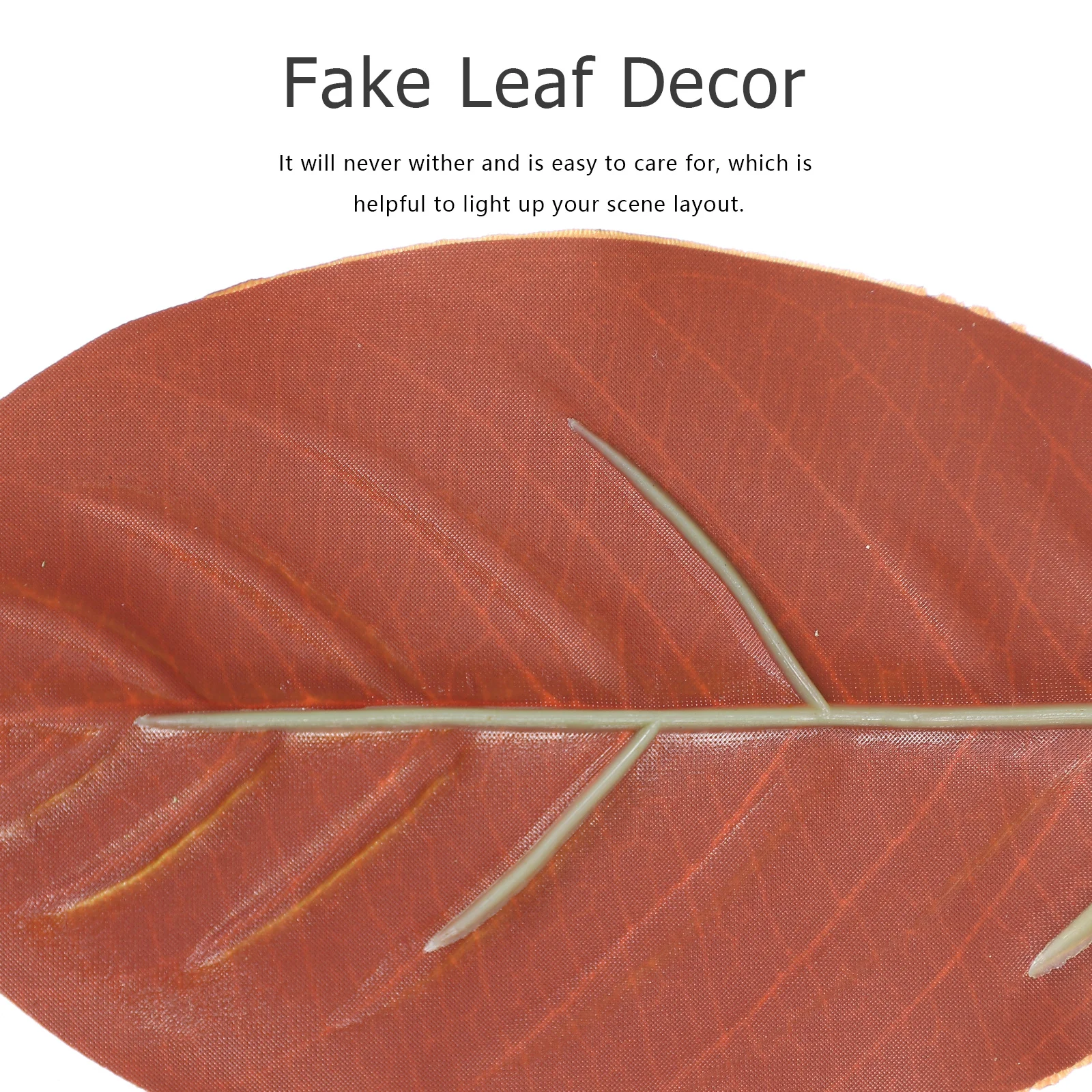 

50Pcs Fake Magnolia Leaves Artificial Craft Leaf Decor for Indoor Outdoor Flower Arrangement Scene Fake Magnolia Leaves
