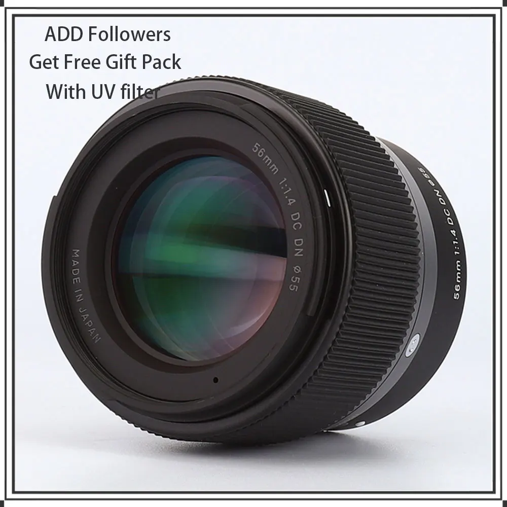 Sigma 56mm F1.4 Contemporary DC DN Lens 56mm 1.4 lens for Sony E mount or Canon EF-M mount or Fujifilm X mount