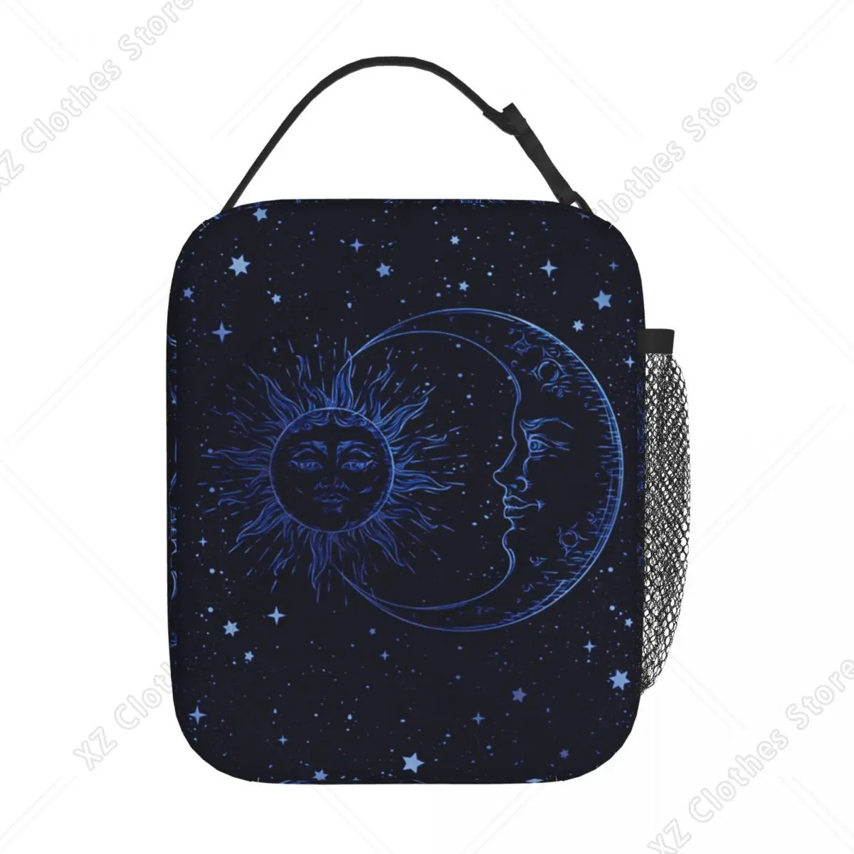 Celestial Mystic Esoteric Magic Sun Moon Insulated Lunch Bag for Women Kids Portable Food Boxes Thermal Lunch Box Tote