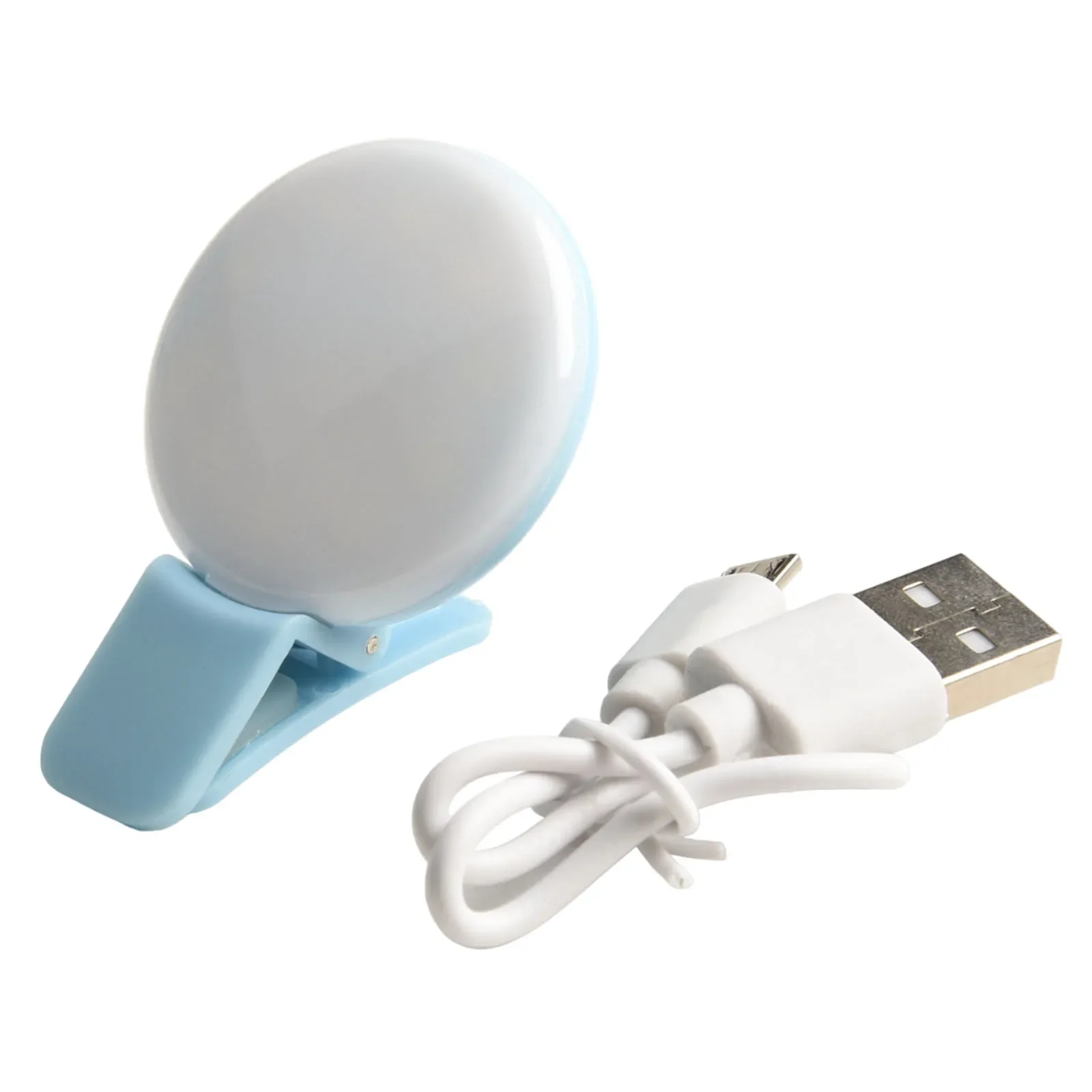 

Mini Mobile Phone Fill Flash Lens Ring Light Lamp Portable Clip Three Stop Dimming Mini Practical LED Selfie Ring Beauty Parts