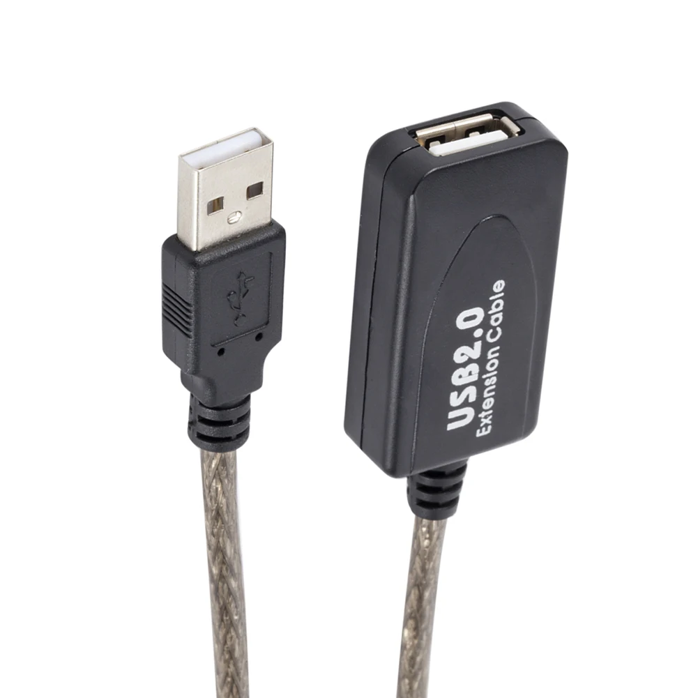 USB 2.0 ชายหญิง Active Repeater Extension Extender สายเคเบิลอะแดปเตอร์ USB