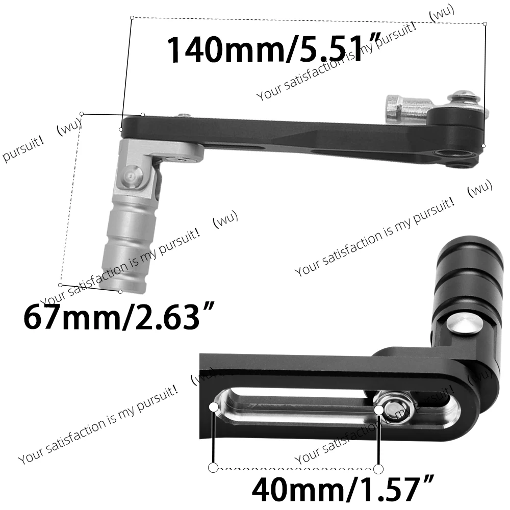 Gear shift lever. Suitable for Kawasaki Z800 Z900 Z1000 Z1000SX numerical control adjustable shift pedal toe nail