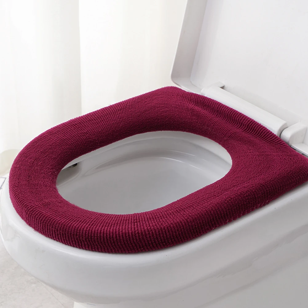 

5pcs O-Shaped Toilet Seat Durable Colorful Pad For Home Bathroom Ladies Moms Elderly (Random Color)