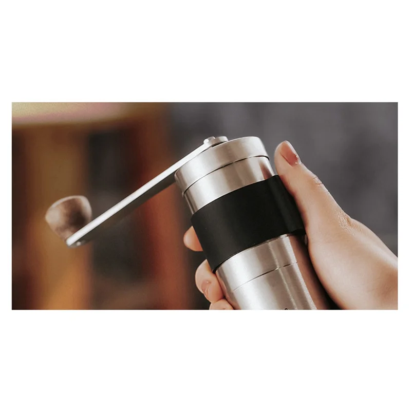 -A32M Portable Manual Coffee Grinder - Higher Hardness Conical Burrs Stainless Steel Hand With Fine Powder Adjustment