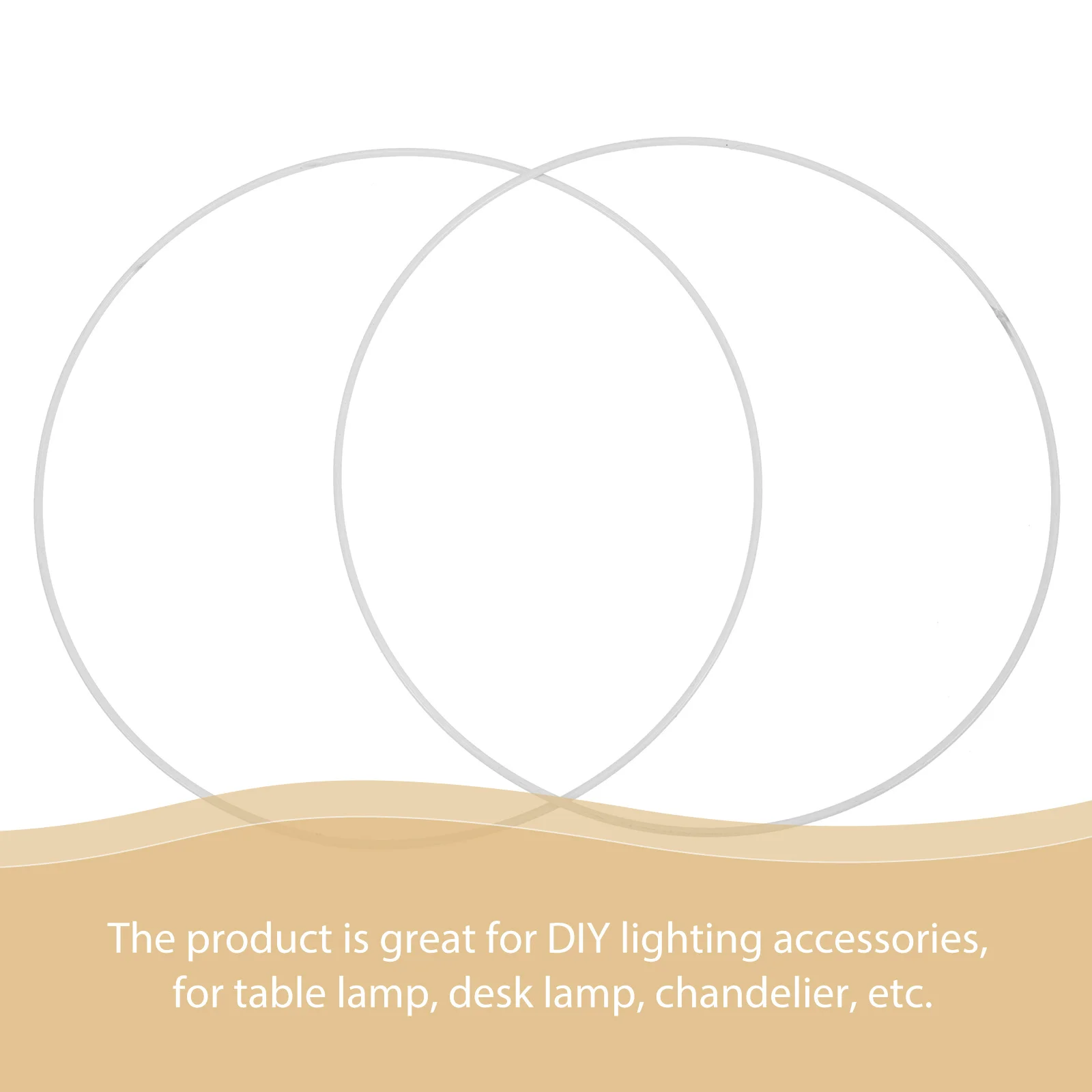 2 قطعة غطاء مصباح حديدي مستدير حلقة 30 سنتيمتر دعم معدني ل قلادة ضوء قفص ذاتي الصنع غطاء سلك حماية ملحقات الإضاءة #2