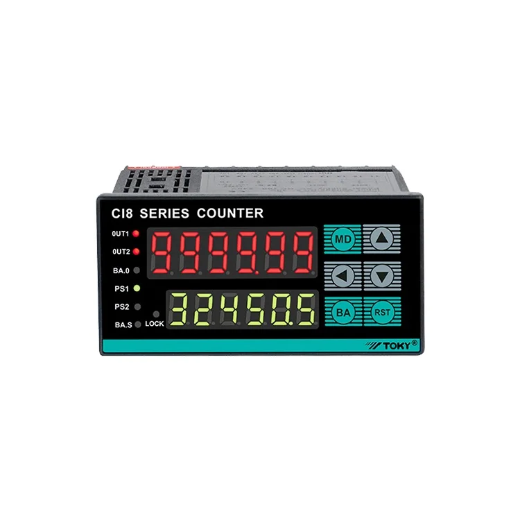 TOKY Industrial 48*96mm 6 Digits Display Counter Quantity Length Batch Measuring Digital Counter