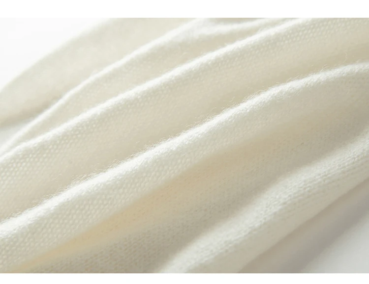 Damen-Schlauchschal aus 100 % Kaschmir, leichter Kamin-Schal, Halsmanschette, wärmer, Wasserfallausschnitt, Schlaufe, weiche Strick-Accessoires für Kinder – Detail 9
