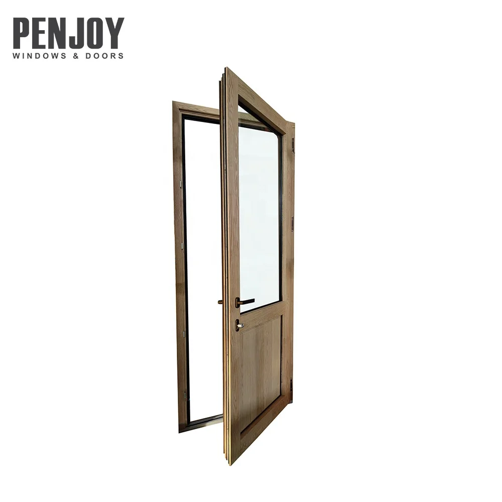Classic Luxury Aluminum-Clad Wood Solid Core Door - Exquisite Craftsmanship & Thermal Insulation