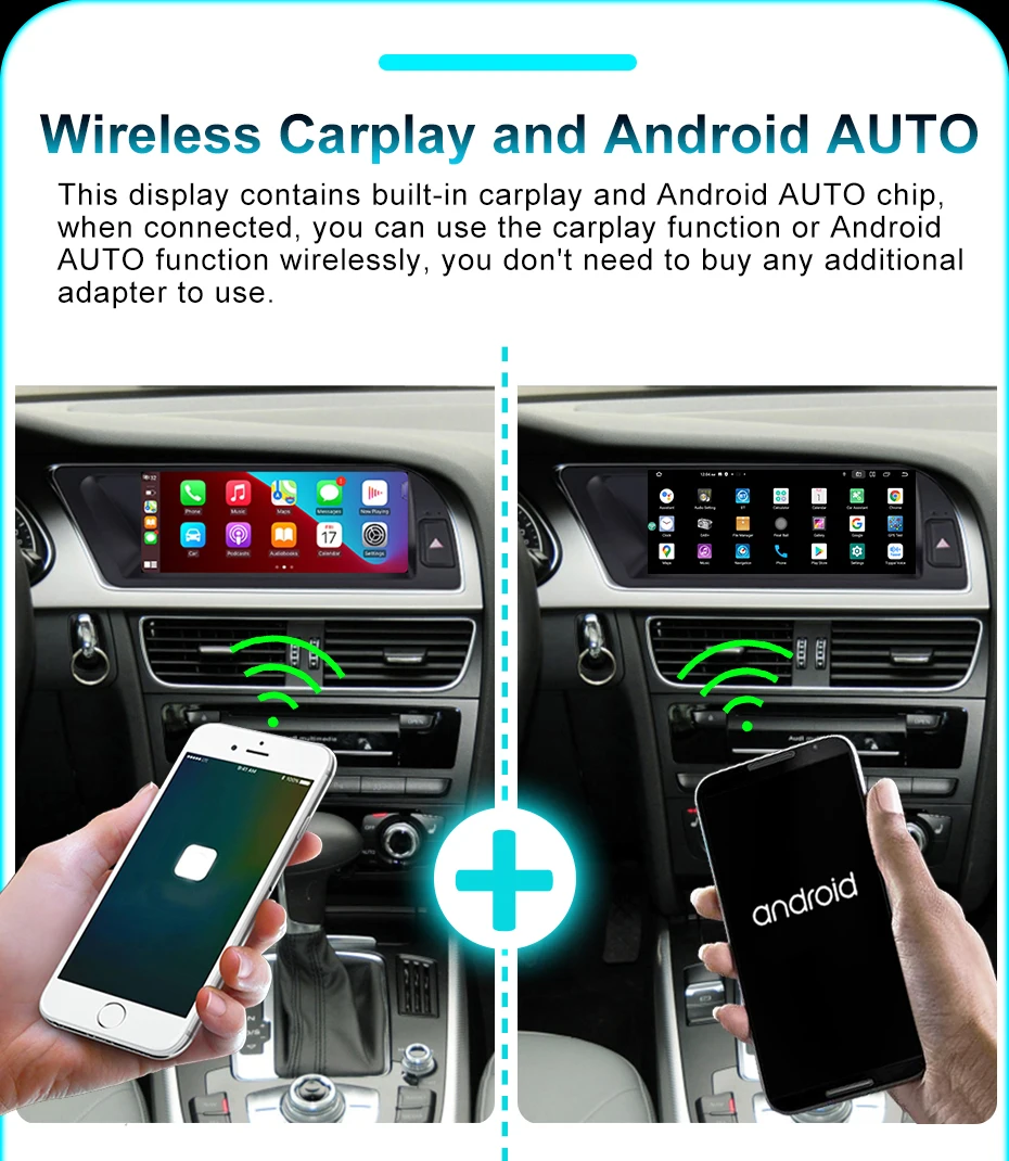 Android 15 Auto-Radio Multimedia-Stereo 8,8'' Bildschirm für Audi A5 2009-2016 Google WIFI 4G LTE BT Wireless Carplay GPS-Player – Detail 12