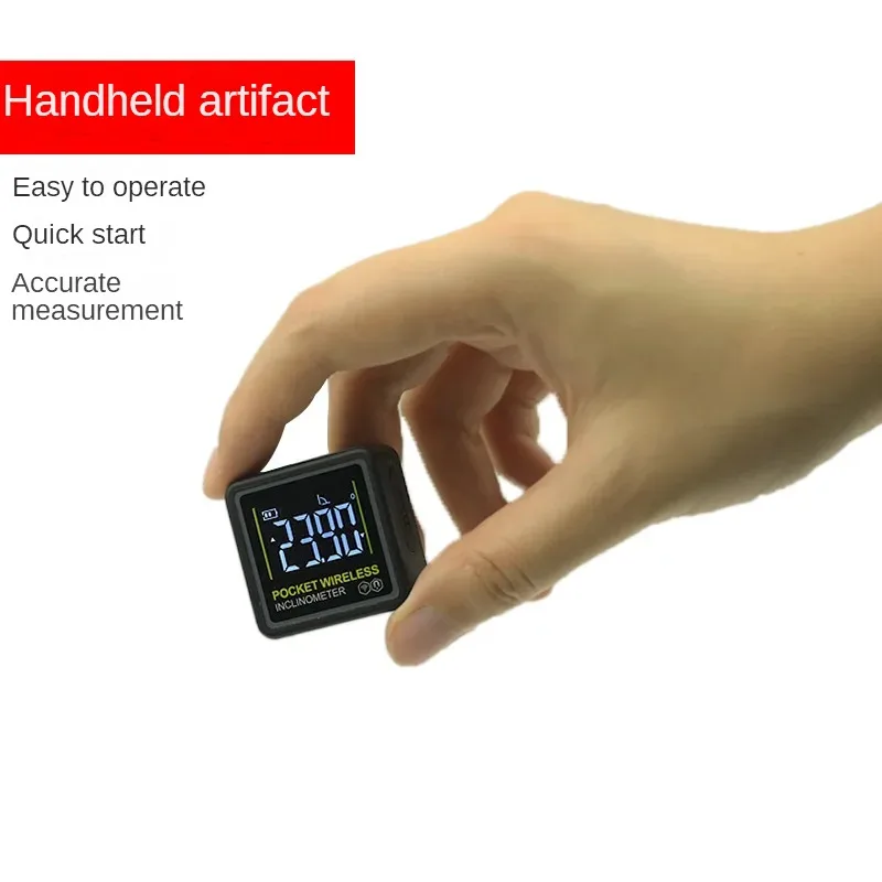 Miniatura Bolso Inclinômetro Display Digital Eletrônico Inclinômetro Bluetooth Ângulo Medição Instrumento Novo