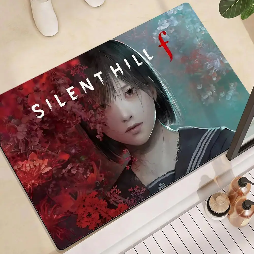 S-Silent HillS game Floor Mat Non-slip Quick-Dry Diatomite Draining Pad for Bathroom Kitchen & Entrance Doormat
