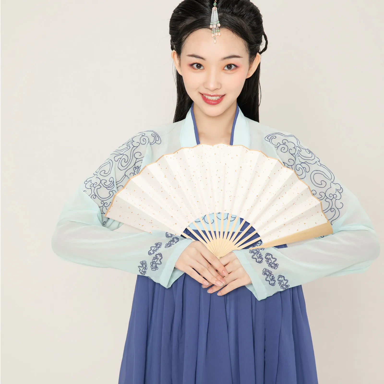 High Quality Chinese Blank Folding Paper Fan DIY Calligraphy Practice Painting Handheld Fan Kids Creative Graffiti Drawing
