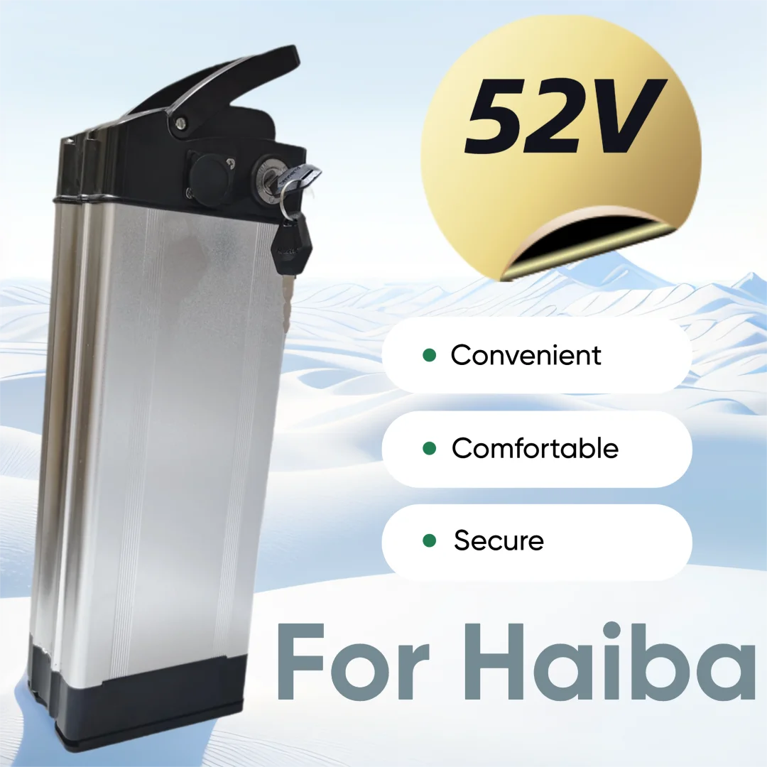 

10Ah/15Ah/20Ah Lithium Battery Pack For Haiba 52V Portable Battery with Aluminum Case Anti-theft Lock