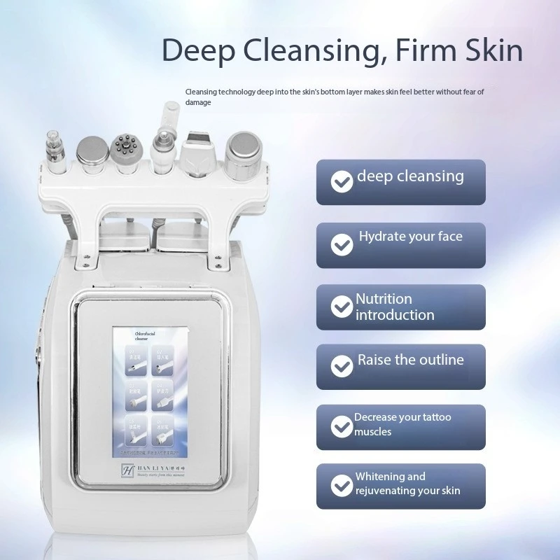 Zesde generatie waterstofzuurstof kleine bellenreinigend huidbeheerapparaat, mee-eter verwijderen, zuurstofinjectie en hydratatie
