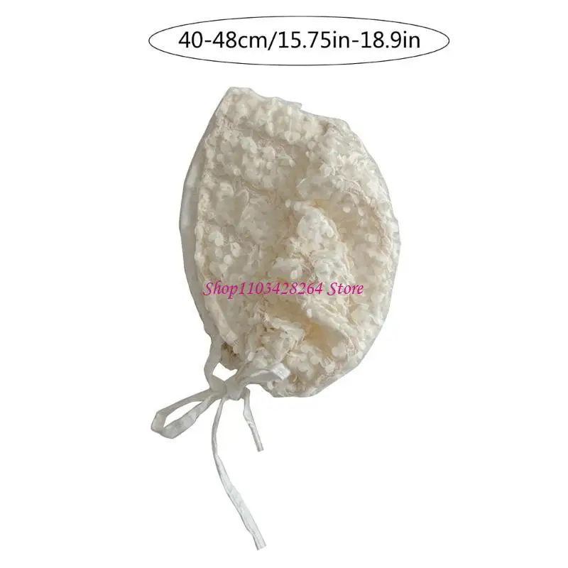 قبعة صيفية للأطفال، قبعات جنينية ناعمة ومسامية للرضع، قبعات بونيه ذات حواف كبيرة