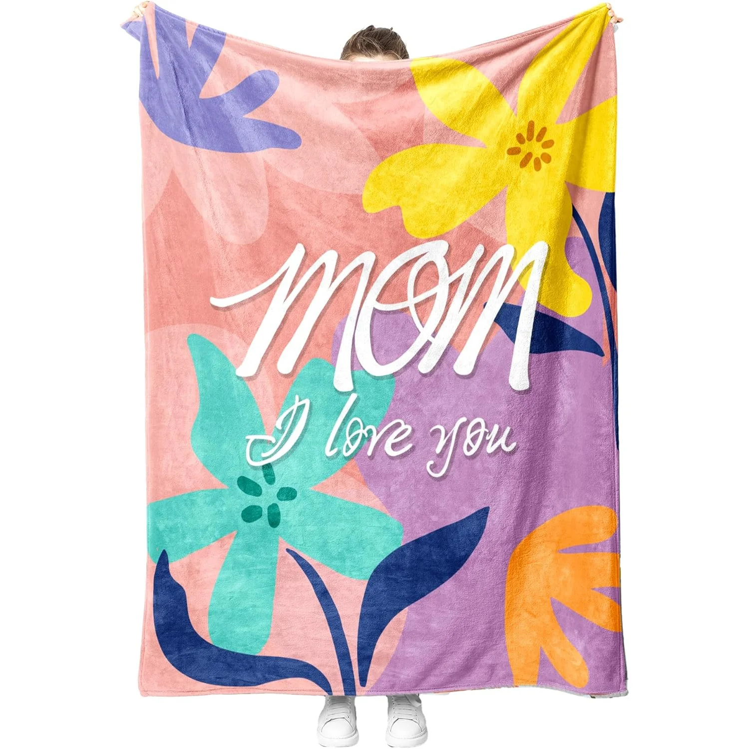 Battilo for Mom Birthday Mothers Day, to My Mom Blanket Gift from Daughter Son, Gift Blanket, Super Soft Flannel Throw Blanket f