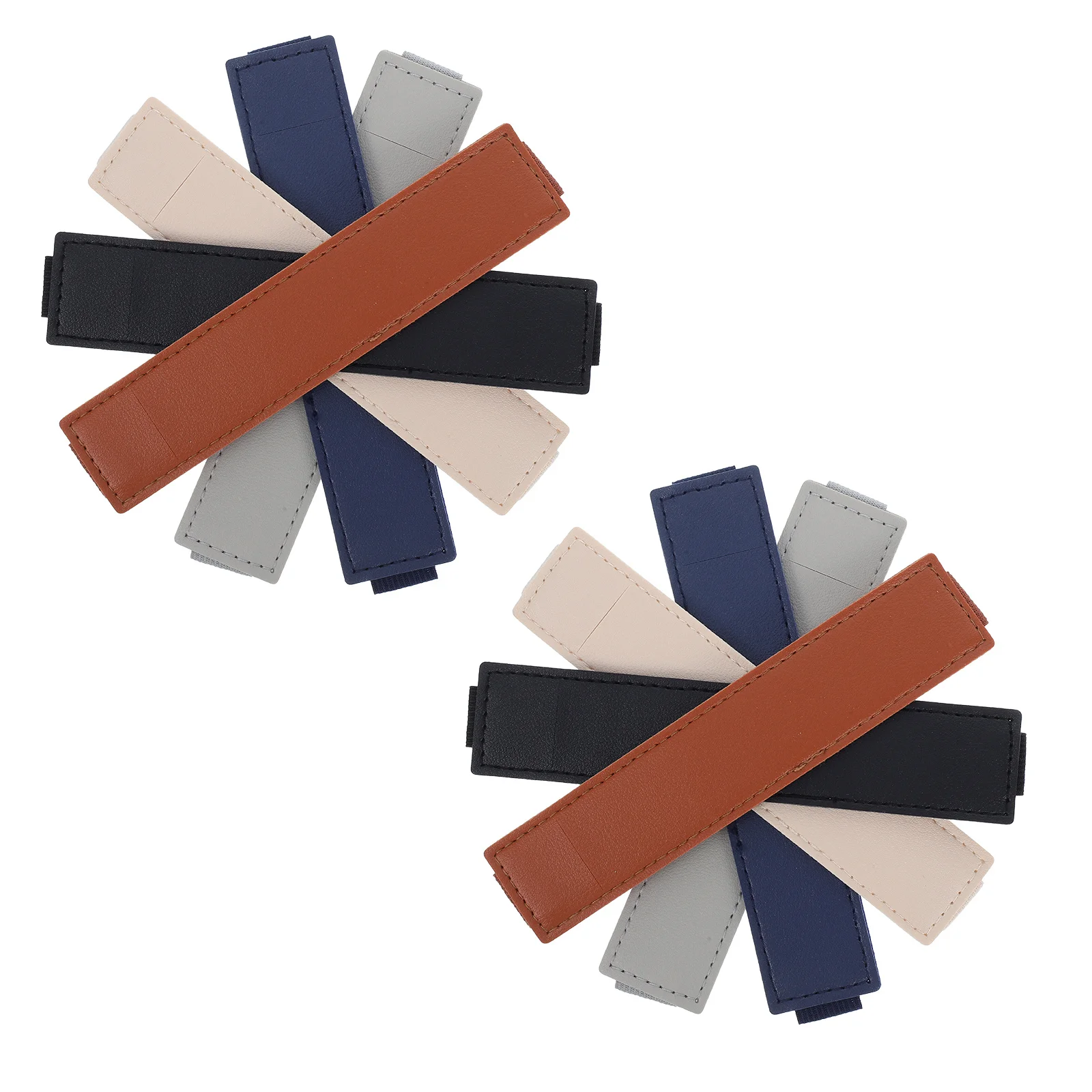 

10Pcs Elastic Notebook Pen Holder Adjustable PU Pencil Case for Journals Planners School Office Supplies PU Pencil Pen Case