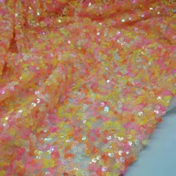 Sequin Fabric Dress Material Decoration Bling Cosplay Gown Mesh DIY Sewing