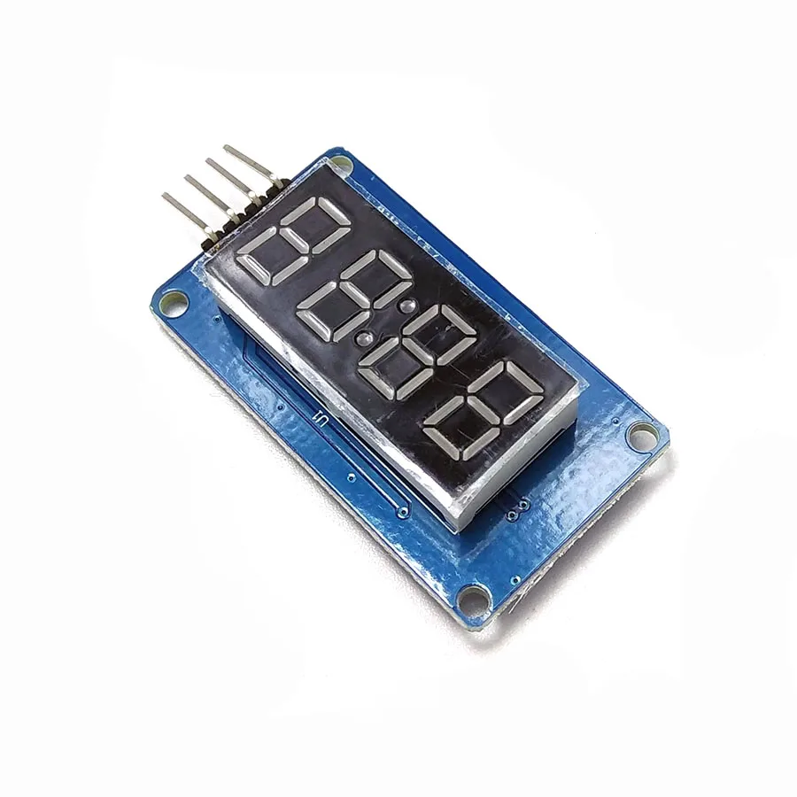 4-digit Digital Display Module With Adjustable LED Brightness And Clock Point