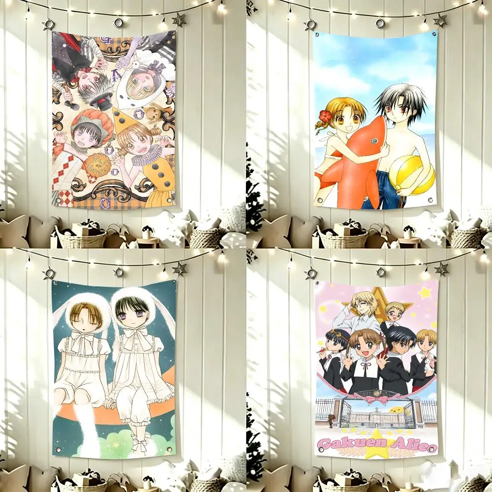 Teen Magic Anime G-Gakuen Alice Flags Home Decor Wall Hanging Vertical Flags Indoor Outdoor