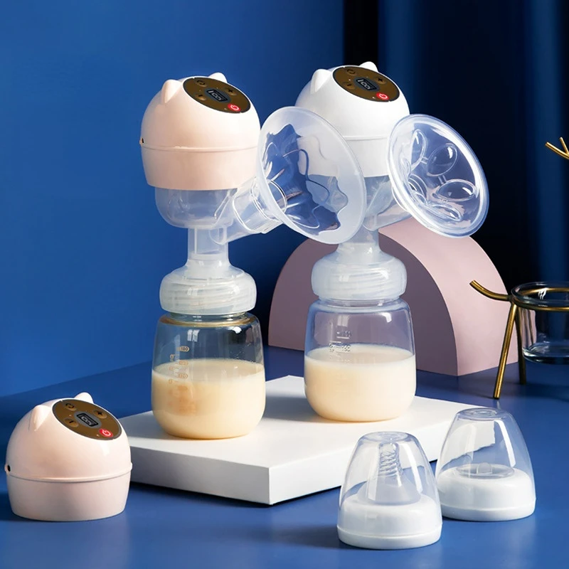 All-in-one Electric Silent Breast Pump Rechargeable Bottle Extraction Large Suction Milk Collector Petal Massage Milk Collectors