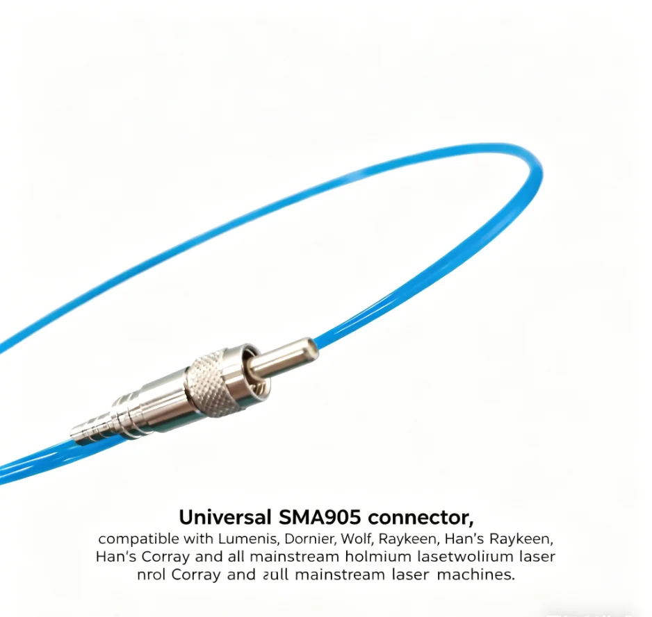 Reusable Urology Surgical Laser Fiber 1940nm 2100nm Wavelength 365μm Core SMA905 Endoscopic Fiber