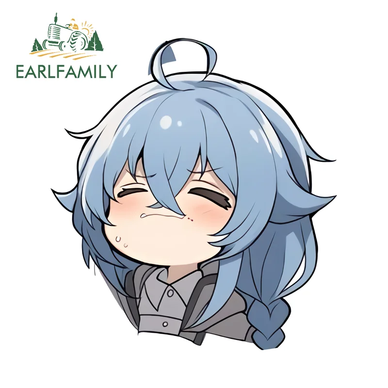 

EARLFAMILY Chibi Roxy Cute Motorcycle Stickers Funny Creative Fashion Car Door Decal Beautiful High Quality Accesorios Para Auto