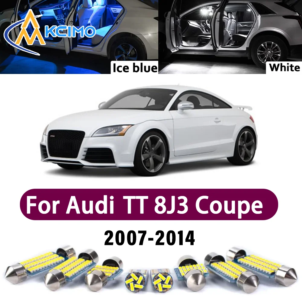 

Error Free LED Interior Light Kit for Audi TT 8J3 Coupe 2007-2014 Premium Bright Dome Trunk Mirror Reading Lamps Canbus