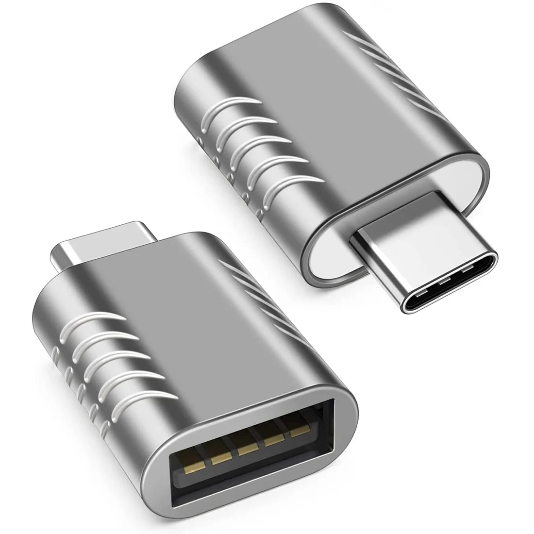 2 упаковки, адаптер USB C, адаптер USB C-USB, Высокоскоростная передача данных, адаптер Женский стандарта USB 3,0 для устройств типа C