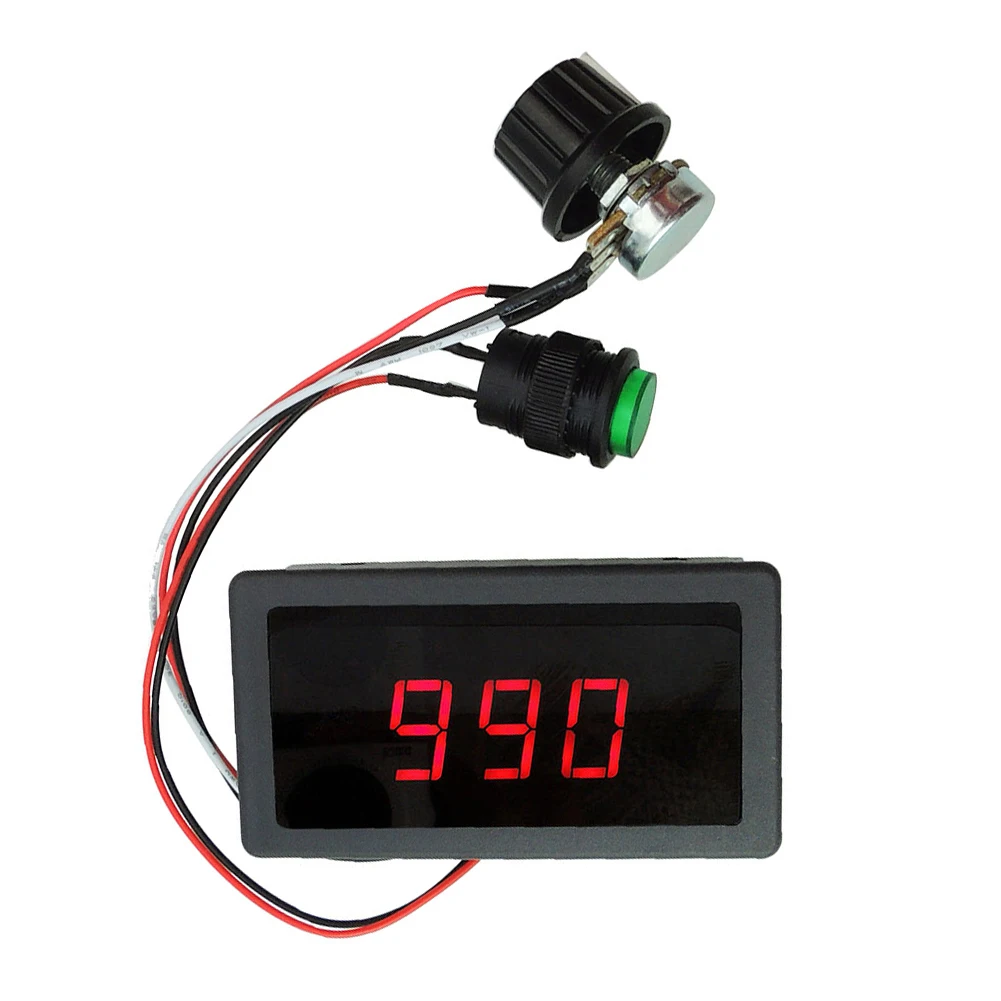 Panel Module DC Motor Controller 0 -100 Duty Cycle LED Numeric Display Sleep Standby Function Industrial Rotary Knob