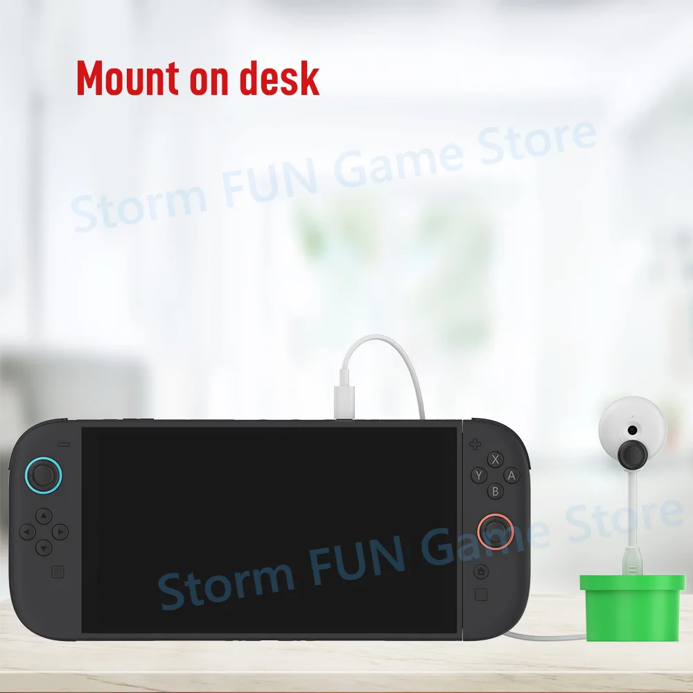 Kamera USB-C dengan Dudukan untuk Sakelar 2 Aksesori Perekaman Pengambilan Video 720P Kabel USB Tipe C Kabel Sambungan Langsung Dipasang Di Meja