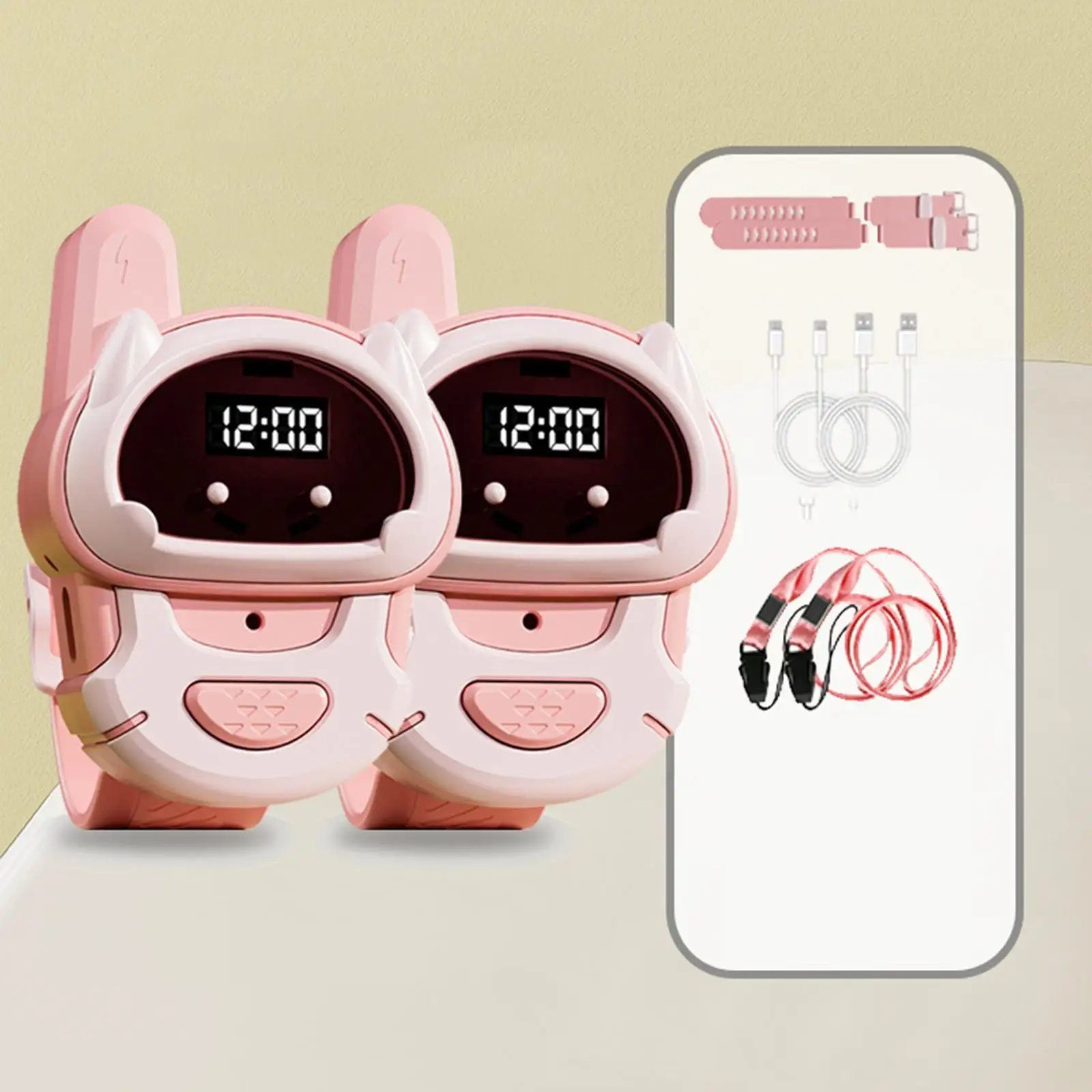 2x Kids Walkie Long Range Parent Child Interactive Toys Mini Party Favor