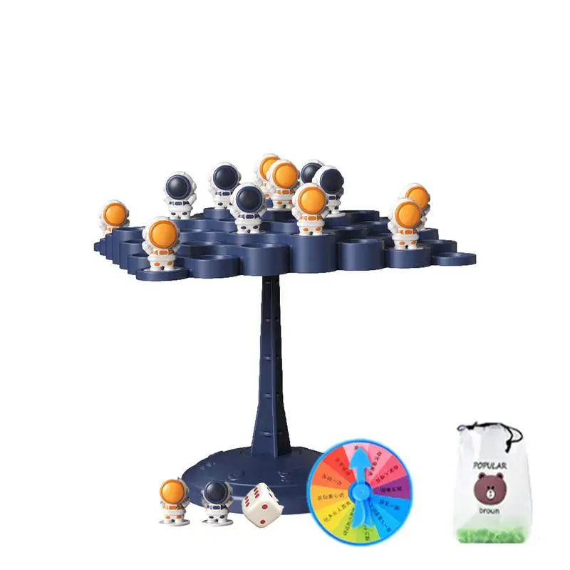 Balance Tree Game Balanced Tree Astronaut Counting Toys Kid Friendly Balanced Tree Toy Children Desktop Game Gift For Boys Girls