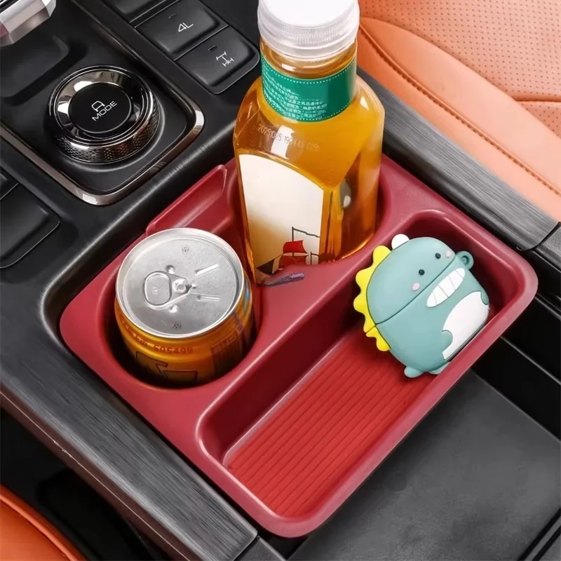 For GWM Haval H9 2024 2025 2026 Car Style Center Console Armrest Storage Box Water Cup Holder Organizer Container Tray Cover